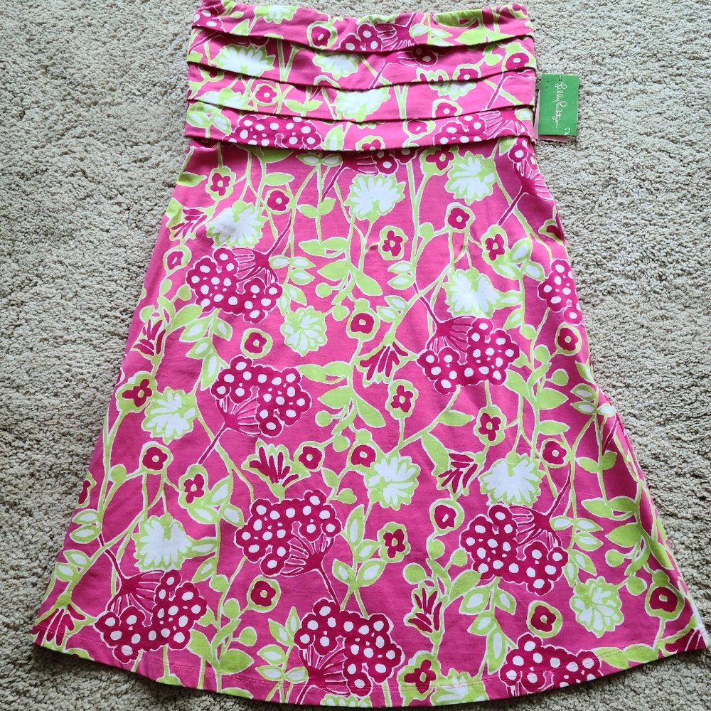 Lilly Pullitzer- Petula Dress in Hotty Pink Bloome